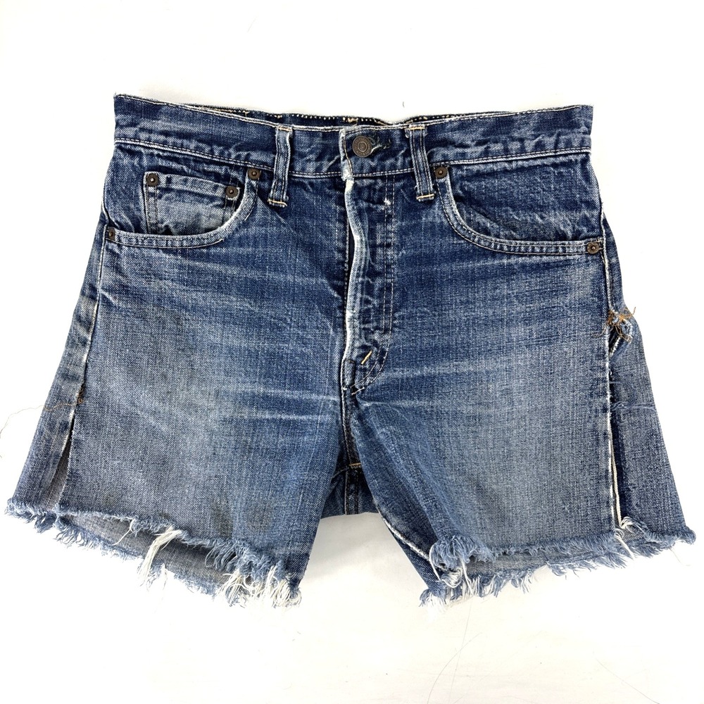 Vintage Levi's Redline Selvedge Cut-Off Shorts 28" READ Repairs AS‎ IS
